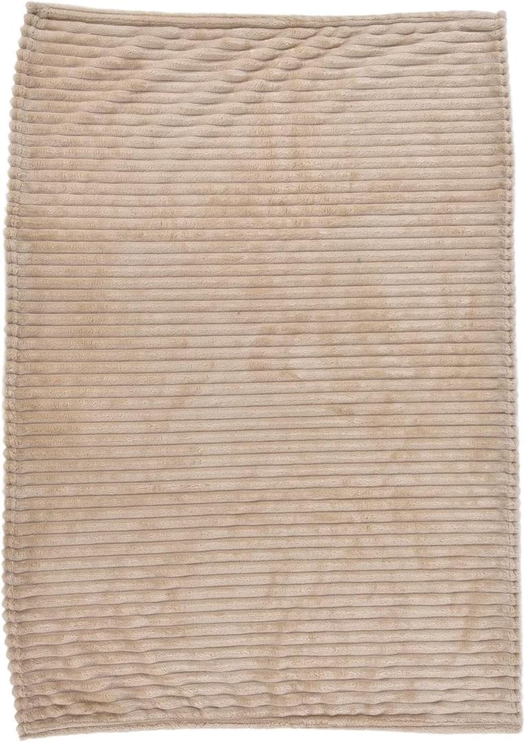 Flannel Throw Blanket, Polyester Microfiber Throw Blanket Flannel Throw Blanket Sofa Throw Blanket for Couch Sofa Bed Chair (Khaki)