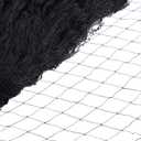 Windyun 1 PC 50' x 100' Bird Netting Bird Net Chicken Coop 2.4" Mesh Heavy Duty Deer Fence Aviary Net Reusable Fruit Tree Poultry Barrier for Garden Protection Vineyard Against Hawk Squirrel, Black