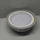 Rae Dunn Mixing Bowls with Lids - 10 Piece Plastic Nesting Bowls Set includes 5 Prep Bowls and 5 Lids (Grey)