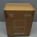 Mbillion Kitchen Compost Bin Hanging Can with Lid 2.1 Gallon Stainless Steel Garbage Can for Kitchen Cabinet Door Mounted Can Under Sink Door RV Bathroom,White