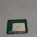 Slim Wallet AirTag Holder Minimalist Front Pocket RFID Blocking Men and Women Leather Wallets, Green-Crocodile