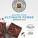 King Arthur Gluten Free Fudge Brownie Mix: Rich, Chocolatey Dessert for Celiac and Non-GMO Diets - Certified Kosher Baking Mix, Easy to Prepare, 17 oz Box for Delicious Homemade Brownies