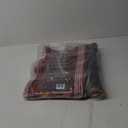 2 Pcs Fall Door Mat Hello  Non Slip Coir Mats Thanksgiving Black White Plaid Harvest Floor Layering Doormats Seasonal for Front Porch Entryway Decor