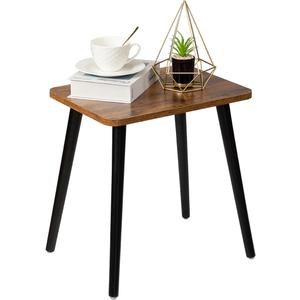 FORAOFUR Side Table, Rectangular Wooden Small End Table, Small Accent Table for Living Room, Bedroom and Balcony, Modern Side Tables for Spaces Home Decor, Easy Assembly