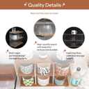 Coffee Mug Holder Wooden Cup Station Organizer 3-Tier Cup Holder for Coffee Bar Mug Display Rack for Countertop Mug Holder Shelf for Home Kitchen Nut Brown