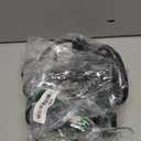 Elecan Flat Plug Extension Cord 6 Ft 2 Pack with Slim Space-Saving Plug Design, Thin Flat Cable Low Profile Power Cord 3 Prong Grounded Wire, 16 Gauge 13 A/125 V-Black-ETL Certified