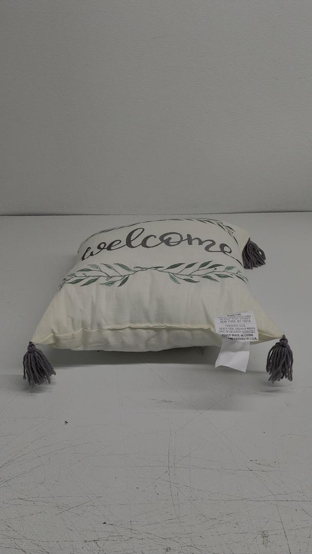Welcome Decor Pillow 18" x18"