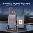 Retevis H777 Walkie Talkie Charger, Original Charging Base, USB-C Desktop Charger, Compatible with Retevis H777 H777H H777D Walkie Talkie and Battery(2 Pack)