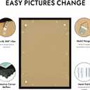 20x28 Picture Frame, Black Wood Style, Wall Mounting