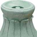 Alpine Corporation 12" Tall Indoor/Outdoor Roman Column Gazing Globe Display Stand