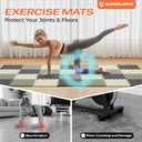 SUPERJARE Gym Floor Mats, EVA Foam Puzzle Exercise Mats, Foam Floor Tiles