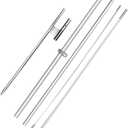 Premium 11FT Feather Flag Pole Kit, Rustproof Stainless Ground Stake & Aluminum Pole, Fits 8FT Swooper Flags for Outdoor Events and Business Displays