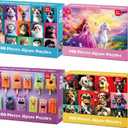 4-Pack 100 Piece Puzzles for Kids Ages 4-6 6-8 8-10 - Popsicles Unicorn Princess Cats Dogs Puzzle for Girls 4-6 Years Old 100 Piece Jigsaw Puzzle for Adults Toddler Children Learning Educational Toys