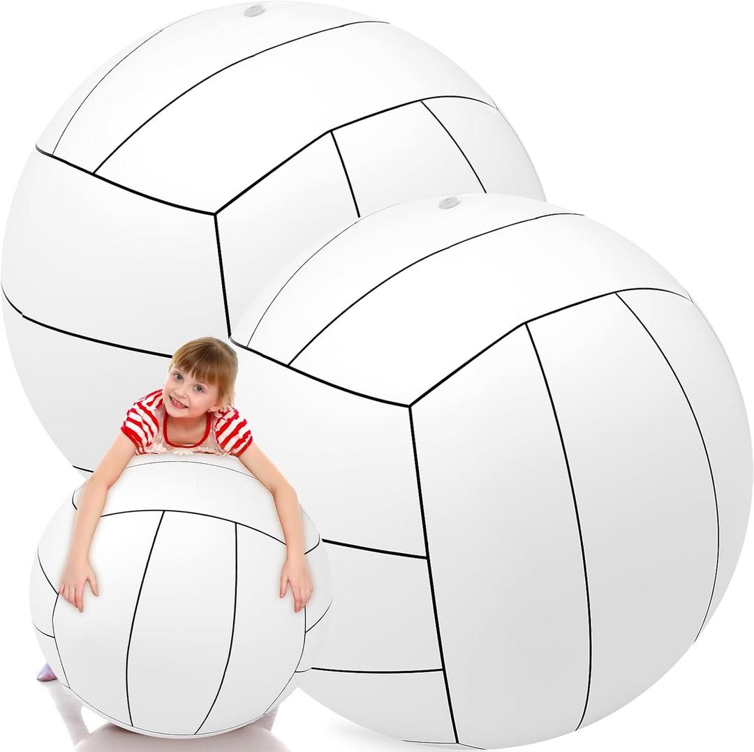 Libima 27 Inch Giant Inflatable Volleyball Large Beach Pool Games Toys for Outdoor Activity Themed Party