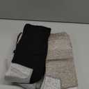 Doctor's Select Bamboo Viscose Black Diabetic Socks for Men - 6 Pairs Crew Stretch Top Mens Diabetic Socks (Large)