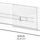 iDesign Recycled Plastic Adjustable Drawer Dividers- Set of 2 - Clear