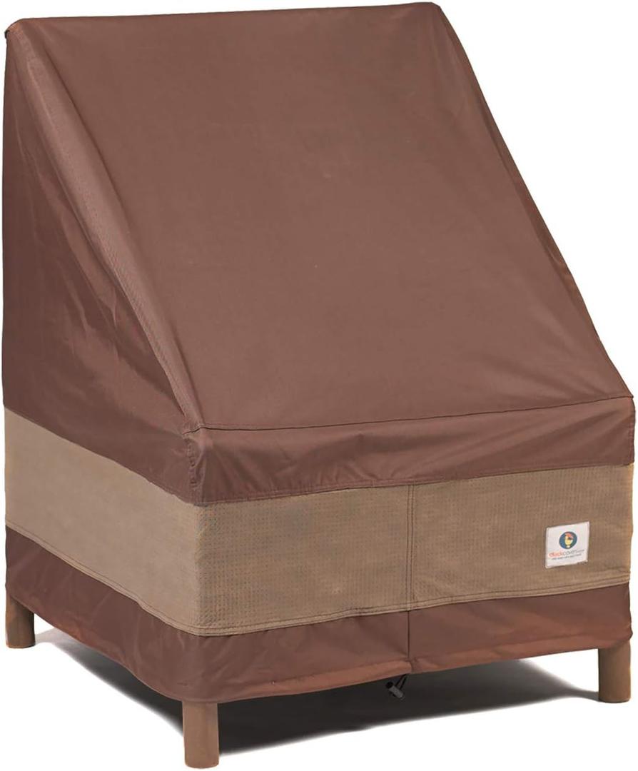 DUCKCOVERS Ultimate Waterproof 29 Inch Patio Chair Cover, Outdoor Chair Covers (Mocha Cappuccino)