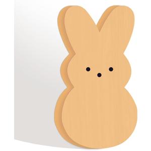 4" X 4" Funny Easter Bunny Decor Desk Decor - Orange Bunny - Easter Decorations For Home, Wooden Bunny Fireplace Decoration, Suitable For Farmhouses, Homes, And Party Decorations & Supplies - B09