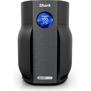 Shark BreatheClear Smart Air Purifier, HP162BK, Charcoal | For Living Room, Bedroom, Kitchen, Motion Sensing, HEPA-Exceeding in All Modes, No Filter Changes Up to 6 Years, Size: 750 sq. ft