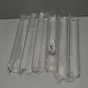 upsimples 6 Pack Clear Acrylic Shelves, 1.7" x12" Nursery Bookshelves, Small Floating Bookshelf for Kids Baby, Vinyl Wall Mount, Record Holder, Magazine Rack, Comic Display, Picture Ledge Shelf Décor