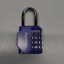 Puroma 1 Pack Combination Lock for Locker 4 Digit Outdoor Waterproof Padlock for School, Gym, Sports, Fence, Toolbox, Gate, Case, Outdoor, Hasp Storage, Cabinets (Blue)