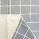 Allgala Waterproof Check Design Printed PVC Vinyl Protective Tablecloth - 54x120 Inch - Light Blue - TC59310