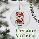 2 x Santa Says 67 Christmas Ornament 2025 | 6 7 Ornaments | Funny 67 Meme Ornament | Funny Christmas Ornaments | Gen Alpha Gift | Teen Boy Gift