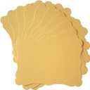 Homtable 50 Pack Shiny Blank Cardstock Greeting Cards for DIY Crafts (Gold, 4x6IN)