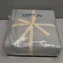 SONORO KATE 100% Egyptian Cotton Sheets Queen Size - 600 Thread Count, Luxury Hotel Quality Bedding Set, Soft Cooling Sateen Weave Bed Sheet Sets, 16" Deep Pocket - 4 PC(Sea Glass,Queen)