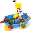 460570 Pirate Jack Water Play Table, 21 Pieces, Promotes Motor Skills, Stimulates Imagination and Active Play with Sand and Water, Movable Modules, Easy Assembly, Colourful