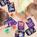 SpringFlower 28 Pack Valentine Day Cards,Valentines Day Cards Kid Classroom School With Galaxy Slime Kit,Valentines Exchange Gifts,Valentines Party Favors, School Classroom Valentine's Prizes