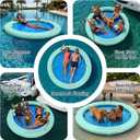 Inflatable Water Hammock with Cup Holders for Lake, River & Ocean, 10FT+Cup Holders