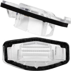 License Plate Light Cover Lampshade Fit for Fit For Honda Accord Civic Odyssey Pilot for Acura RL RDX TSX TL 2PCS