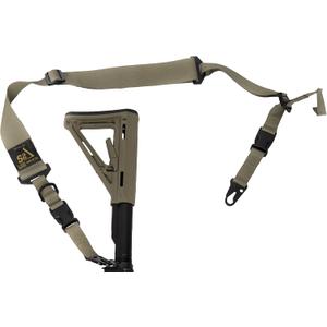 USA Made Premium 2 Point Rifle Sling, Fast Adjustment, Modular Attachment Connections, Comfortable 2 Wide Shoulder Strap (Coyote Tan Snap Hook)