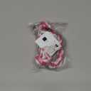 Dog Rope Toys, 3 Knots Chew Rope for Small, Medium and Large Dogs, Natural Cotton Pet Pull Toy for Tug of War and Teeth Cleaning (Pink)