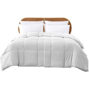 Modern Threads Down Alternative Reversible Comforter White/White Queen