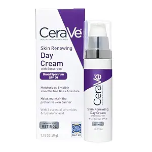 CeraVe Day Cream, Anti-Aging Retinol Face Moisturizer with SPF 30, 1.76oz
Skin Care, Anti Aging Face Cream with SPF 30 and Hyaluronic Acid Hydrates & Uses Encapsulated Retinol To Smooth Skin Texture