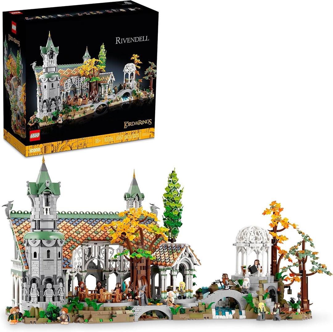 LEGO Icons The Lord of The Rings: Rivendell Building Set for Adults, Ages 18+ - LOTR Bedroom or Home Decor - Gift for Men & Women - 10316