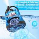 Submersible Water Pump, Adjustable Flow Sump Pump, Pool Cover Pump Above Ground, Electric Portable Water Removal Pumps, Water Pump for Pool Draining with 10ft Drainage Hose,3 Adapters,950GPH