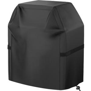 Grill Cover, 40 inch Small Gas Grill Cover for Outdoor Grill, Waterproof, Weather Resistant, UV & Fade Resistant, BBQ Grill Cover with Hook and Loop Straps, Black