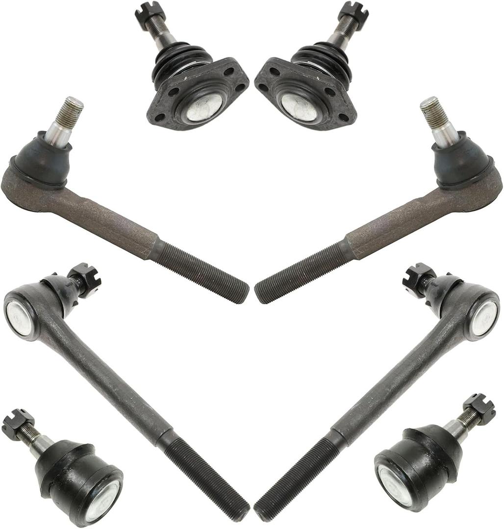 TRQ Front Steering & Suspension Kit Ball Joint Tie Rod Compatible with Chevrolet GMC