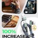 AINOPE Right Angle USB C Cable [2-, 6.6FT] with USB Adapter, 60W iPad Charging Cord 90 Degree USB C Cabel for iPad Air/Pro,Carplay Cable Type C Fast Charging Gifts for iPhone 17/16/15 Pro Max, Gray