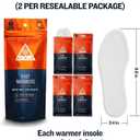 2 x Ignik 8-Hour Compostable Foot Warmers with Resealable AirBarrier Pouch