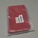 12 Pieces Cotton Canvas Makeup Bag, Multipurpose Cosmetic Bag with Zipper Travel Toiletry Pouch, Blank DIY Craft Bag (Red, S)