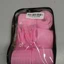 4 Sizes Self-Grip Hair Rollers Set for Long, Short Hair and Bangs - 50 Pcs with Clips (25mm, 36mm, 48mm, 60mm), Pink