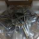 PSHRFANST 19.7" Ceiling Fans with Lights, 6-Speed Remote Control, Dimmable LED, Reversible Quiet DC Motor, Low Profile Flush Mount for Bedroom, Kitchen, Office (Gold)