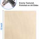 Basswood Sheets 12"x12"x1/8" 3mm 18 Packs Basswood Plywood Board Unfinished Wood Craft Wood for Wood Burning DIY Ornaments Models Drawing Painting Engraving Architectural Models Making