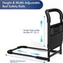 HOMEAL Bed Rails for Elderly Adults Safety, Portable Bed Assist Rails, Short