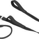 Slip Lead Dog Leash with Double Handle, Reflective Dog Training Leash [360 Swivel Anti-Tangle] Heavy Duty Nylon Slip Leash and Collar for Medium Large Small Dog No Pull Walking 5FT Black