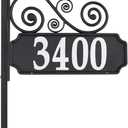 Nite Bright Scroll Reflective Address Post Sign